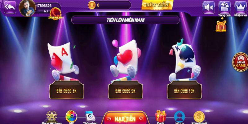 Luật chơi tiến lên miền nam 68 Game Bài