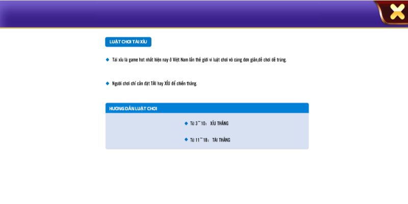 Tìm hiểu luật chơi tài xỉu online 68 Game Bài